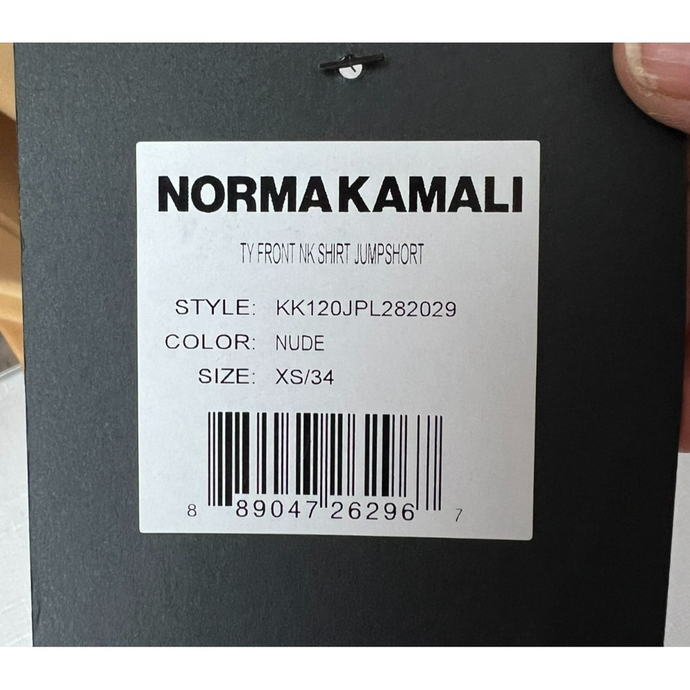 NWT Norma Kamali Romper Gold Poly‎ Spandex Sash Belt Collared V-Neck SZ XS - Picture 11 of 16